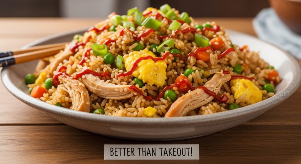 Easy Leftover Rotisserie Chicken Fried Rice (Better Than Takeout!)