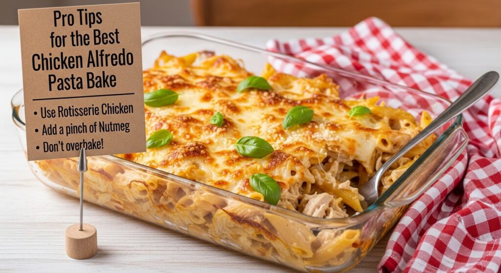 Pro Tips for the Best Chicken Alfredo Pasta Bake