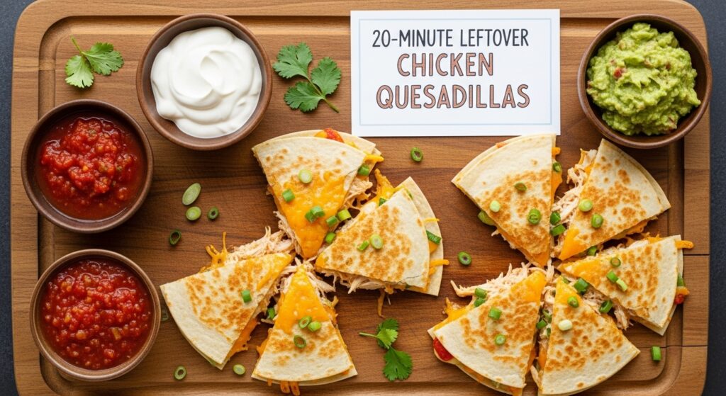 The 20-Minute Leftover Chicken Quesadillas Recipe You Need