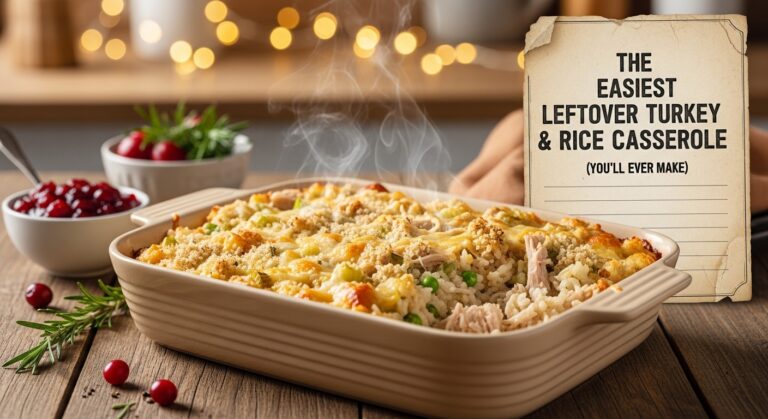 The Easiest Leftover Turkey and Rice Casserole (You'll Ever Make)