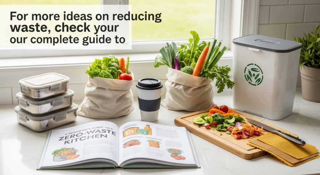 For more ideas on reducing waste, check out our complete guide to A Beginner's Guide to a Zero-Waste Kitchen.