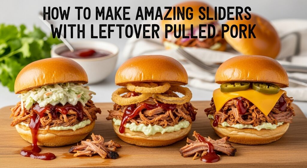 How to Make Amazing Sliders with Leftover Pulled Pork
