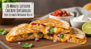 20-Minute Leftover Chicken Quesadillas Your Ultimate Weeknight Rescue